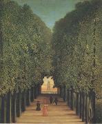 The Avenue,Park of Saint-Cloud Henri Rousseau